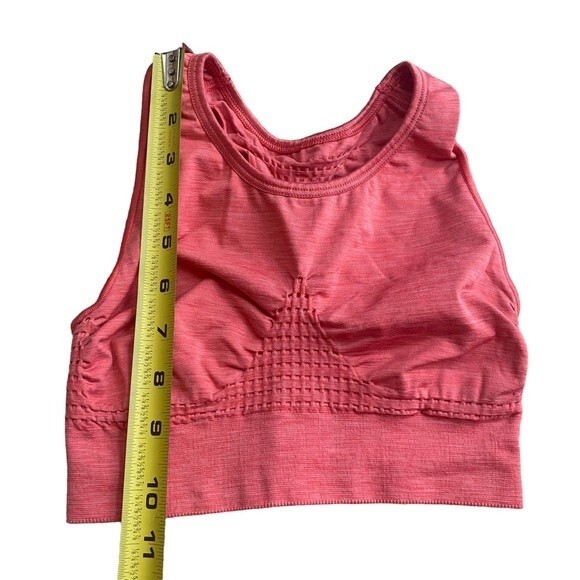 Sweaty Betty Size S‎ Stamina Long Line Sports Bra Seamless Bright Coral Pink - Picture 7 of 7